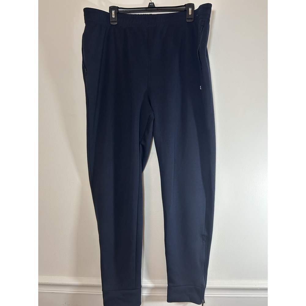 Champion Pants XXL Mens Navy Powerblend Jogger Sweatpants Athletic Training Zip
